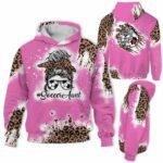 AOPH-U-Hobb-AuntLife-Socr-211012NA10 @ Soccer Aunt Life-Soccer Aunt Leopard Biggest Fan 3D Hoodie