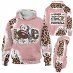 AOPH-W-Hobb-UndeA-Fbal-211014NA10 @ Football Underestimate A Girl-Football Leopard Never Underestimate A Girl 3D Hoodie