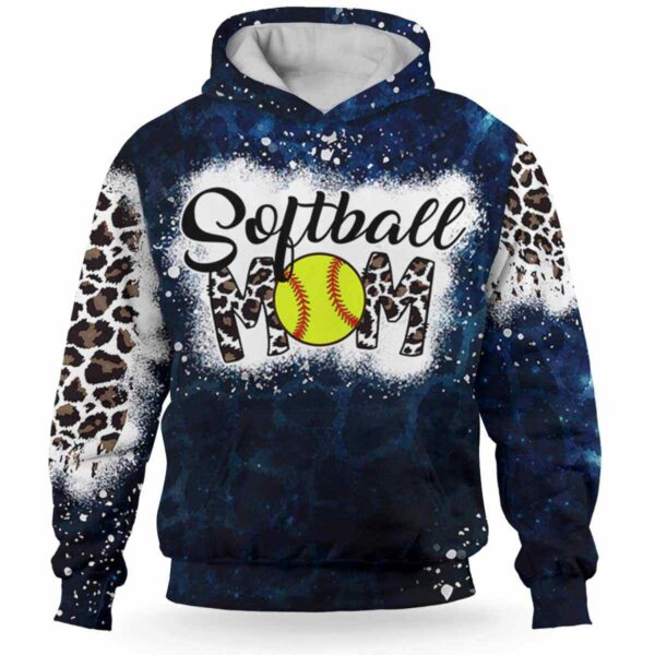 AOPH-U-Hobb-NoPlacLikeHome-Sbal-211009NA10 @ Softball No Place Like Home-Softball Mom Leopard No Place Like Home 3D Hoodie