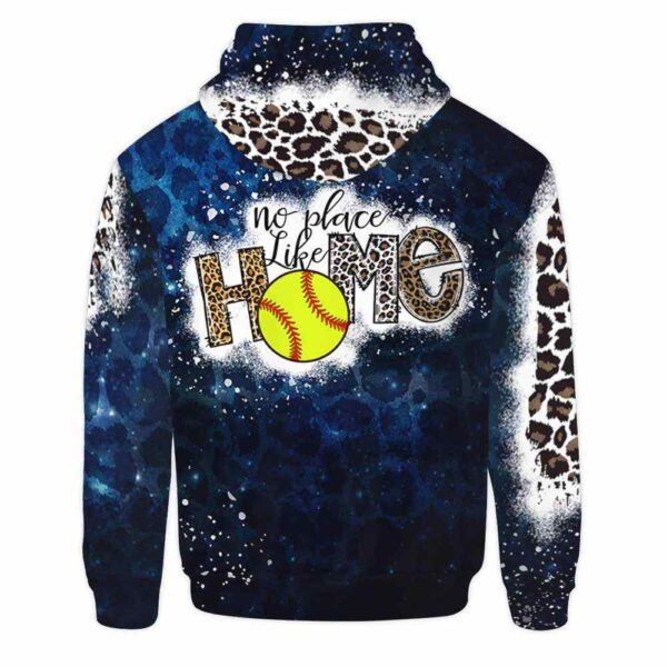 AOPH-U-Hobb-NoPlacLikeHome-Sbal-211009NA10 @ Softball No Place Like Home-Softball Mom Leopard No Place Like Home 3D Hoodie