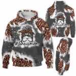 AOPH-U-Hobb-MomLifeBrow-Tnis-211015NA10 @ Tennis Mom Life Brown-Tennis Mom Leopard 3D Hoodie
