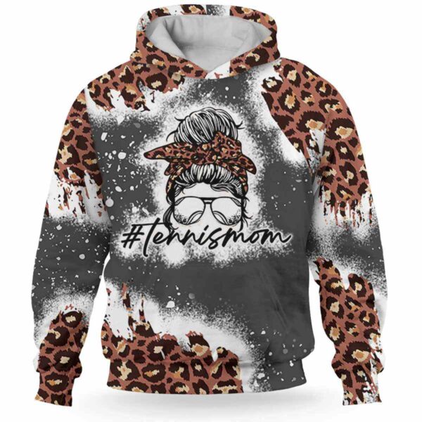 AOPH-U-Hobb-MomLifeBrow-Tnis-211015NA10 @ Tennis Mom Life Brown-Tennis Mom Leopard 3D Hoodie