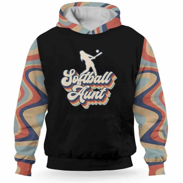 AOPH-U-Hobb-PlayBiggFan-Sbal-211011VY10 @ Softball Player Biggest Fan-Softball Aunt Retro Her Biggest Fan 3D Hoodie