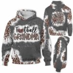 AOPH-U-Hobb-FavoPlay-Fbal-211014NA10 @ Football Favorite Player-Football Grandma Calls Me Grandma Leopard 3D Hoodie
