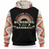 AOPH-U-Hobb-RainSuns-Bball-211009VY10 @ Baseball Rainbow Sunshine-Baseball Retro Sunshine Rainbow Just A Girl 3D Hoodie