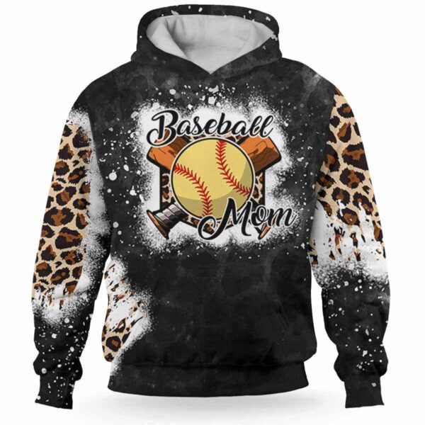 AOPH-U-Hobb-HearFiel-Bball-211011NA10 @ Baseball Heart field-Baseball Mom My Heart Is On That Field Leopard 3D Hoodie