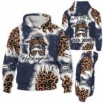 AOPH-U-Hobb-ClasUntiThePuckDrop-Hkey-211015NA10 @ Hockey Classy Until The Puck Drops-Ice Hockey Mom Classy With The Puck Drops Leopard 3D Hoodie