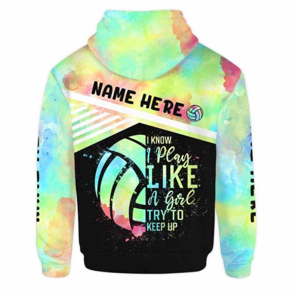 AOPH-U-Hobb-WateBallLine-Vlbl-211015VY10 @ Volleyball Watercolor Ball Line-Volleyball Watercolor Custom Name I Play Like A Girl 3D Hoodie