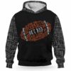 AOPH-U-Hobb-BallTxtPtn-Fbal-211013VY10 @ Football Ball Text Pattern-Football Ball Text Typography Pattern 3D Hoodie