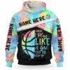 AOPH-U-Hobb-WateBallLine-Bskb-211015VY10 @ Basketball Watercolor Ball Line-Basketball Watercolor Custom Name I Play Like A Girl 3D Hoodie