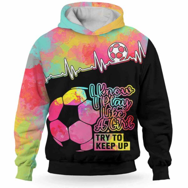 AOPH-U-Hobb-HearWateFlag-Socr-211014VY10 @ Soccer Heartbeat Watercolor Flag-Soccer Watercolor Usa Flag I Play Like A Girl 3D Hoodie
