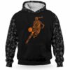 AOPH-W-Hobb-Tool-Bskb-211013VY10 @ Basketball Girl Tools-Basketball Player Typography Pattern 3D Hoodie