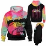 AOPH-U-Hobb-HearWateFlag-Sbal-211014VY10 @ Softball Heartbeat Watercolor Flag-Softball Watercolor Usa Flag I Play Like A Girl 3D Hoodie