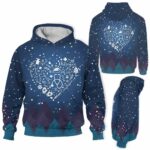 AOPH-U-Nur-HearNavy-Nur-211015VY10 @ Nurse Heart Navy-Nurse Christmas Heart Nurse Navy 3D Hoodie