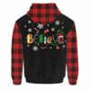 AOPH-U-Nur-BeliToolPtn-Nur-211020VY10 @ Nurse Believe Tools Pattern-Nurse Christmas Nurse Red Black 3D Hoodie