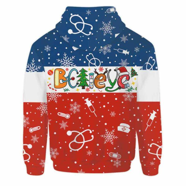 AOPH-U-Nur-BeliThreLine-Nur-211020VY10 @ Nurse Believe Three Line-Nurse Christmas Nurse Line Believe 3D Hoodie