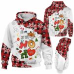AOPH-U-Nur-SmilBuffPlai-Nur-211020VY10 @ Nurse Smile Buffallo Plaid-Nurse Christmas Nurse Ho Ho Ho Plaid 3D Hoodie