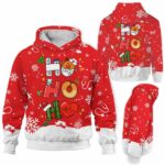 AOPH-U-Nur-SmilHalfSnow-Nur-211020VY10 @ Nurse Smile Half Snow-Nurse Christmas Nurse Ho Ho Ho Snow 3D Hoodie