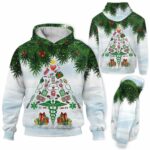 AOPH-U-Nur-XmasTreeFram-Nur-211015VY10 @ Nurse Xmas Tree Frame-Nurse Christmas Tree Nurse Tools 3D Hoodie