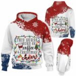 AOPH-U-Nur-LedCoff-Nur-211015VY10 @ Nurse Led Coffee-Nurse Christmas Light Nurse Coffee Cheer 3D Hoodie
