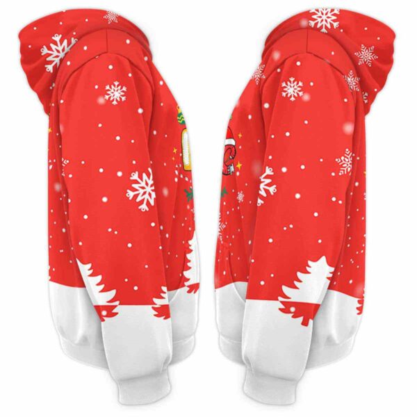AOPH-U-Nur-BeliHalfSnowRed-RN-211020VY10 @ Registered Nurse Believe Half Snow Red-Registered Nurse Christmas Rn Life Believe 3D Hoodie