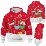 AOPH-U-Nur-WineSnowRed-Nur-211020VY10 @ Nurse Wine Snow Red-Nurse Christmas Nurse Wine Snow 3D Hoodie
