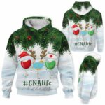 AOPH-U-Nur-WineTreeFram-CNA-211020VY10 @ Cna Wine Tree Frame-Cna Christmas Cna Life Wine Tree 3D Hoodie