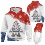 AOPH-U-Nur-RedBlueTree-Nur-211015VY10 @ Nurse Red Blue Tree-Nurse Christmas Tree Nurse Red Blue 3D Hoodie