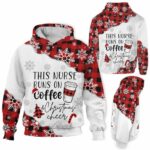 AOPH-U-Nur-CoffBuffPlai-Nur-211019VY10 @ Nurse Coffee Buffallo Plaid-Nurse Christmas Nurse Coffee Cheer 3D Hoodie