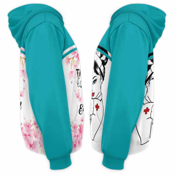 AOPH-W-Nur-TattFlow-CNA-211020VY10 @ Cna Girl Tattoo Flowers-Cna Flower Tattooed Cna 3D Hoodie