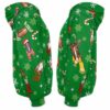 AOPH-U-Ani-GreeVest-Hrse-211025VY10 @ Horse Green Vest-Horse Pattern On Christmas Green Suit 3D Hoodie