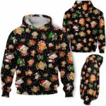 AOPH-U-Ani-AnimPtn-Cow-211025VY10 @ Cow Animal Pattern-Cow Christmas Cute Pattern 3D Hoodie