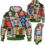 AOPH-U-Ani-LineFramChri-Goat-211025VY10 @ Goat Line Frames Christmas-Goat Christmas Colorul Frames 3D Hoodie