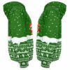AOPH-U-Ani-KnitGree-Slth-211025VY10 @ Sloth Knitted Green-Sloth Christmas Green Knit Snow 3D Hoodie