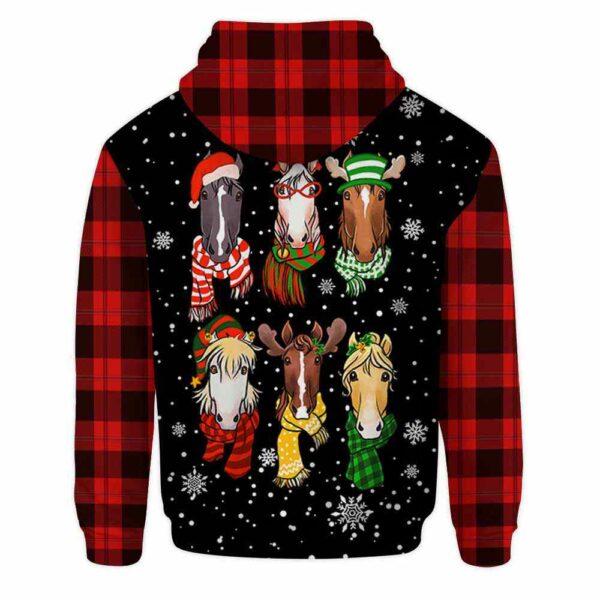 AOPH-U-Ani-LoveChriPtn-Hrse-211025VY10 @ Horse Love Christmas Pattern-Horse Just A Girl Who Loves Christmas 3D Hoodie