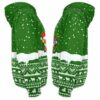 AOPH-U-Ani-KnitGree-Cow-211025VY10 @ Cow Knitted Green-Cow Christmas Green Knit Snow 3D Hoodie