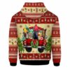 AOPH-U-Ani-KnitChriAnim-Hrse-211028VY10 @ Horse Knitted Christmas Animal-Horse Christmas Funny Farm Truck Red 3D Hoodie