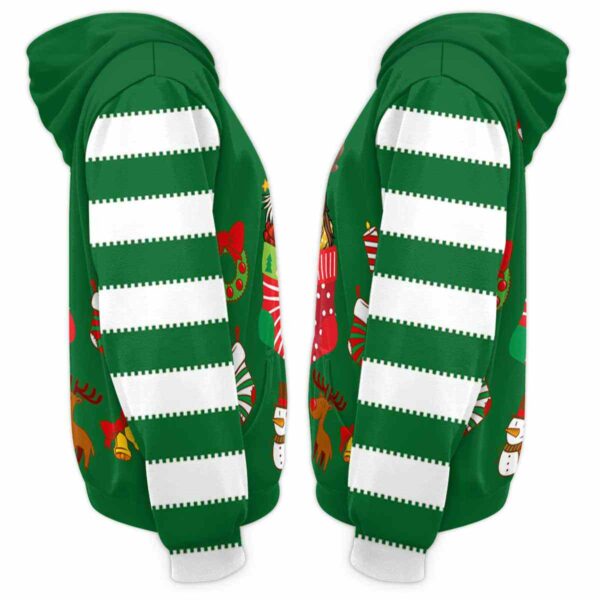 AOPH-U-Ani-CuteSockGree-Hrse-211026VA10 @ Horse Cute Sock Green-Horse In Cute Sock Green 3D Hoodie