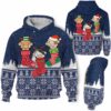 AOPH-U-Ani-SnowAndKnit-Cow-211026VA10 @ Cow Snow and Knit-Cow Christmas Sock Knit Snow 3D Hoodie