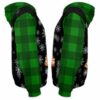 AOPH-U-Ani-GreePlai-Fox-211028VA10 @ Fox Green Plaid-Fox Christmas Tree Green Plaid 3D Hoodie