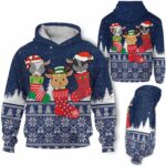 AOPH-U-Ani-SnowAndKnit-Goat-211026VA10 @ Goat Snow and Knit-Goat Christmas Sock Knit Snow 3D Hoodie