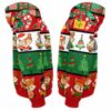 AOPH-U-Ani-ChriSeamPtn-Fox-211028VA10 @ Fox Christmas Seamless Pattern-Fox Christmas Line Pattern 3D Hoodie