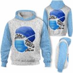 AOPH-U-Nur-MaskSheBeli-Nur-211025VY10 @ Nurse Mask She Believe-Nurse She Believed She Could So She Did Pattern 3D Hoodie