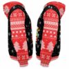 AOPH-U-Ani-RedKnitSnow-Cow-211028VY10 @ Cow Red Knitted Snow-Cow Christmas Red Knit Pattern Snow 3D Hoodie