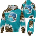 AOPH-U-Nur-LeopSheBeli-Nur-211025VY10 @ Nurse Leopard She Believe-Nurse She Believed She Could So She Did Teal Leopard 3D Hoodie