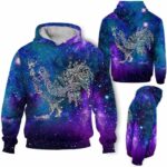 AOPH-U-Ani-Glxy-Rter-211026VA10 @ Rooster Galaxy-Rooster Floral Galaxy 3D Hoodie