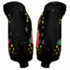 AOPH-U-Ani-CuteSockSnow-Hrse-211026VA10 @ Horse Cute Sock Snow-Horse In Cute Sock Black Pattern 3D Hoodie