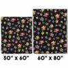 FB-U-Ani-AnimPtn-Axolo-211025VY10 @ Axolotl Animal Pattern-Axolotl Christmas Cute Pattern Fleece Blanket