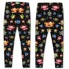 LEGG-W-Ani-AnimPtn-Axolo-211025VY10 @ Axolotl Animal Pattern-Christmas Cute Pattern Axolotl Leggings