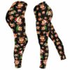 LEGG-W-Ani-AnimPtn-Fox-211025VY10 @ Fox Animal Pattern-Christmas Cute Pattern Fox Leggings
